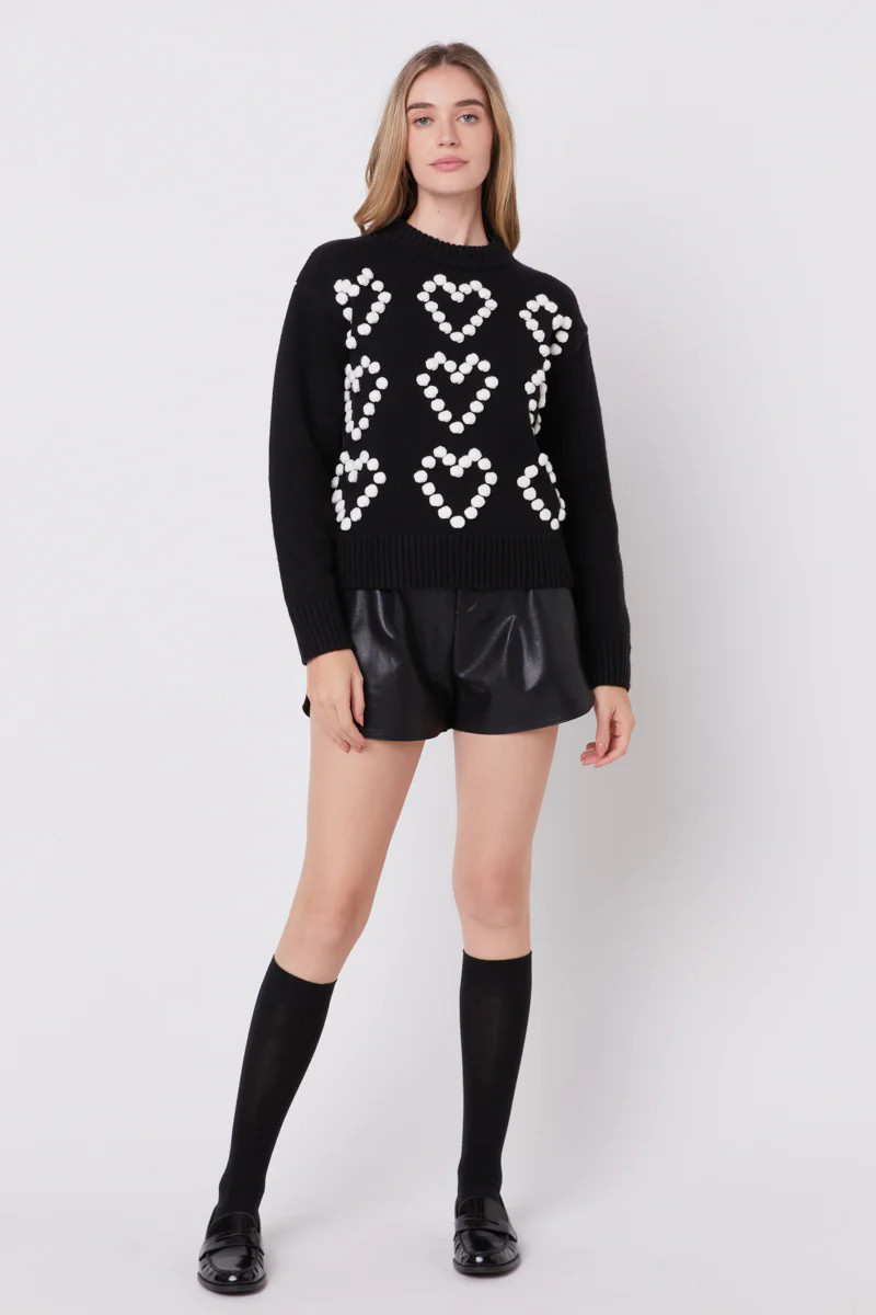 Heart Pom Sweater | OBJECTRARE