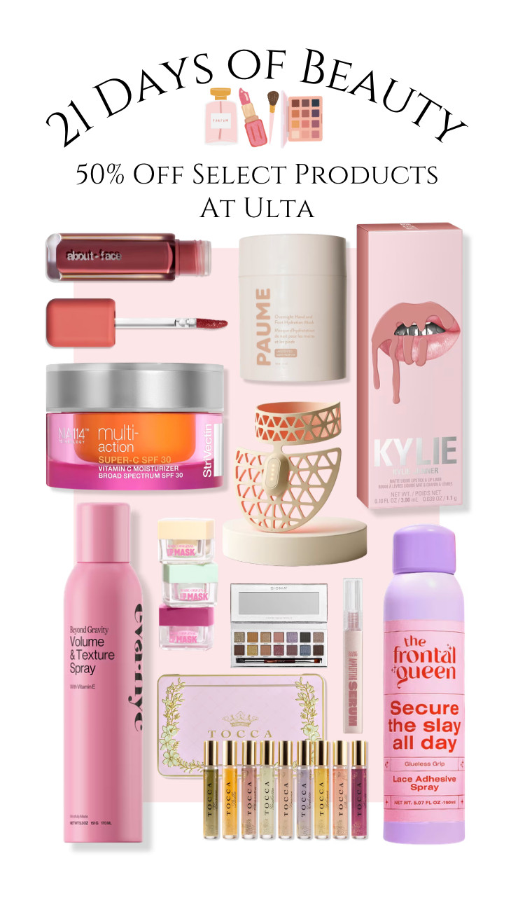 21 Days of Beauty are happening now at Ulta!!! Get 50% off on these select beauty products for 3/25/26! 

 #LTKSaleAlert #LTKBeauty