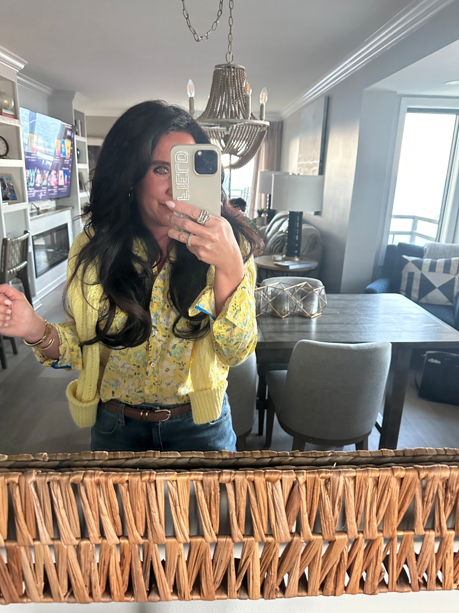 Mellow yellow. Loving the yellow trend!
Yellow floral blouse
Yellow sweater
Classic wash jeans ￼

#LTKootd #LTKgrwm