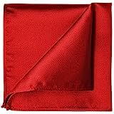 KissTies Scarlet Red Pocket Square Mens Satin Handkerchief + Gift Box | Amazon (US)