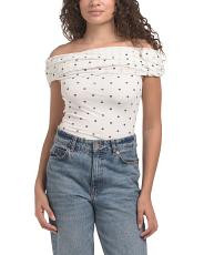 Over The Shoulder Foldover Bodysuit | TJ Maxx