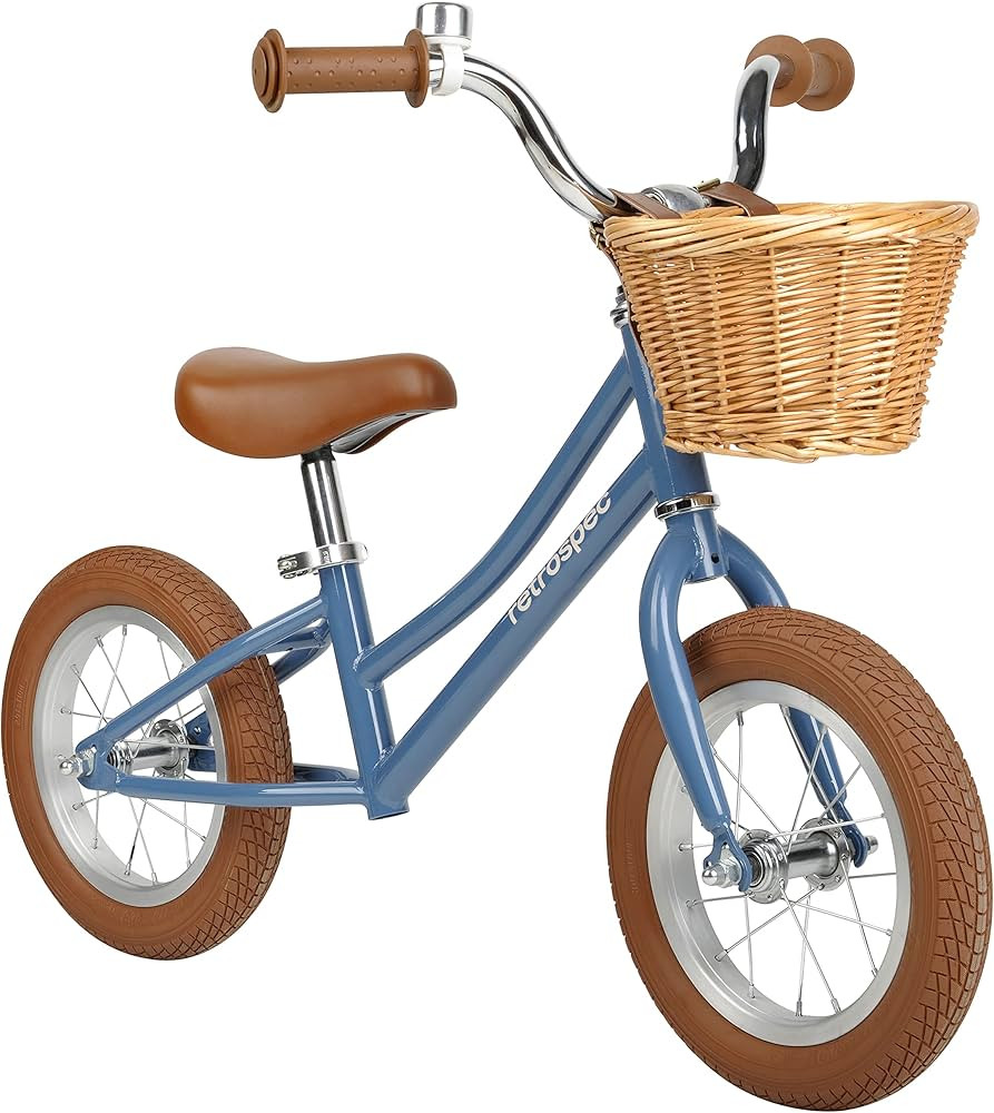 Retrospec Baby Beaumont Kids' Balance Bike for Toddlers, No Pedals, Air Filled Tires | Amazon (US)