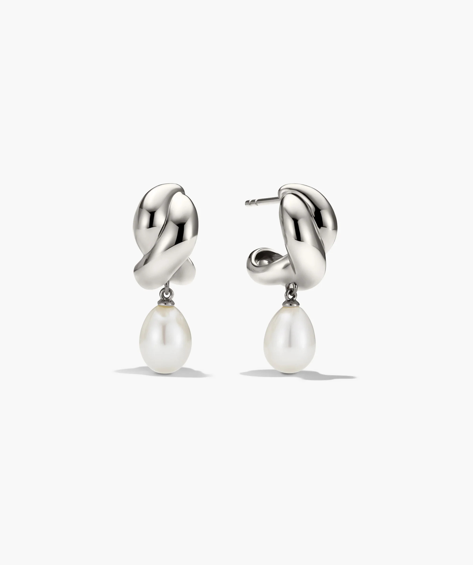 Brioche Pearl Drop Earring | Mejuri Fine Crew