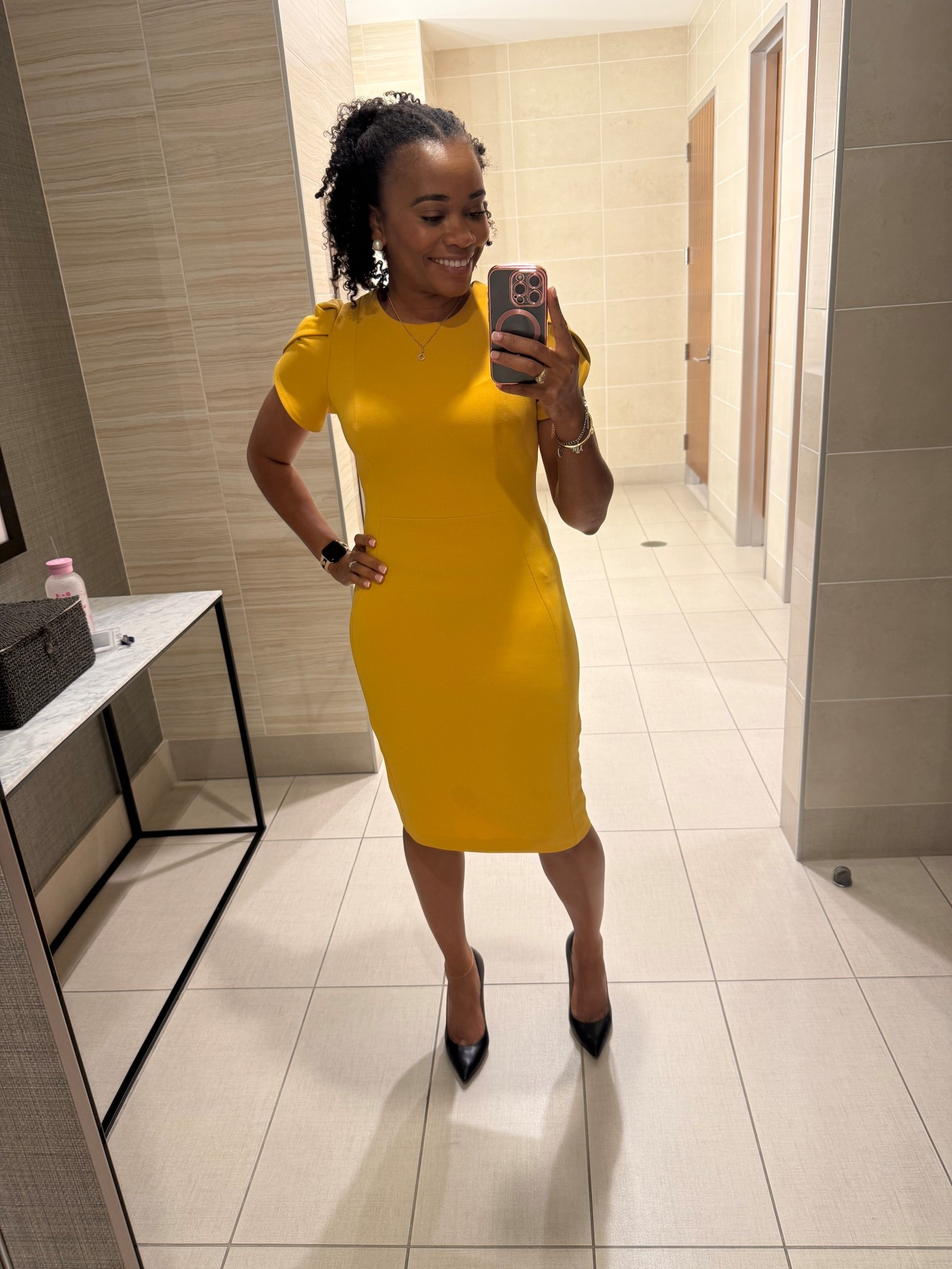My current work-to-anywhere fave — the Calvin Klein Tulip Dress. This color + fit combo just does it for me. Linked below for you ✨

#LTKStyleTip #LTKWorkwear #LTKFindsUnder100