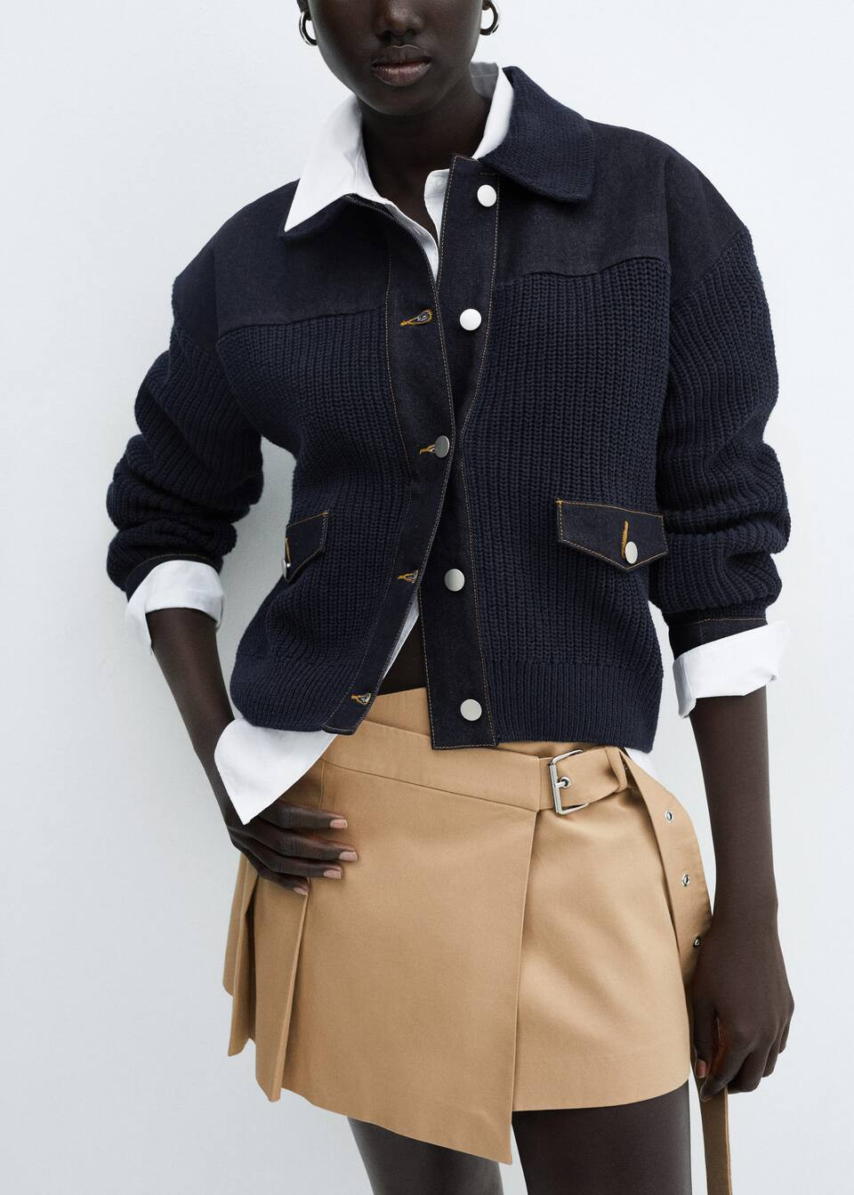 Knitted bomber jacket -  Woman | MNG Australia | Mango (US/MX/AU)