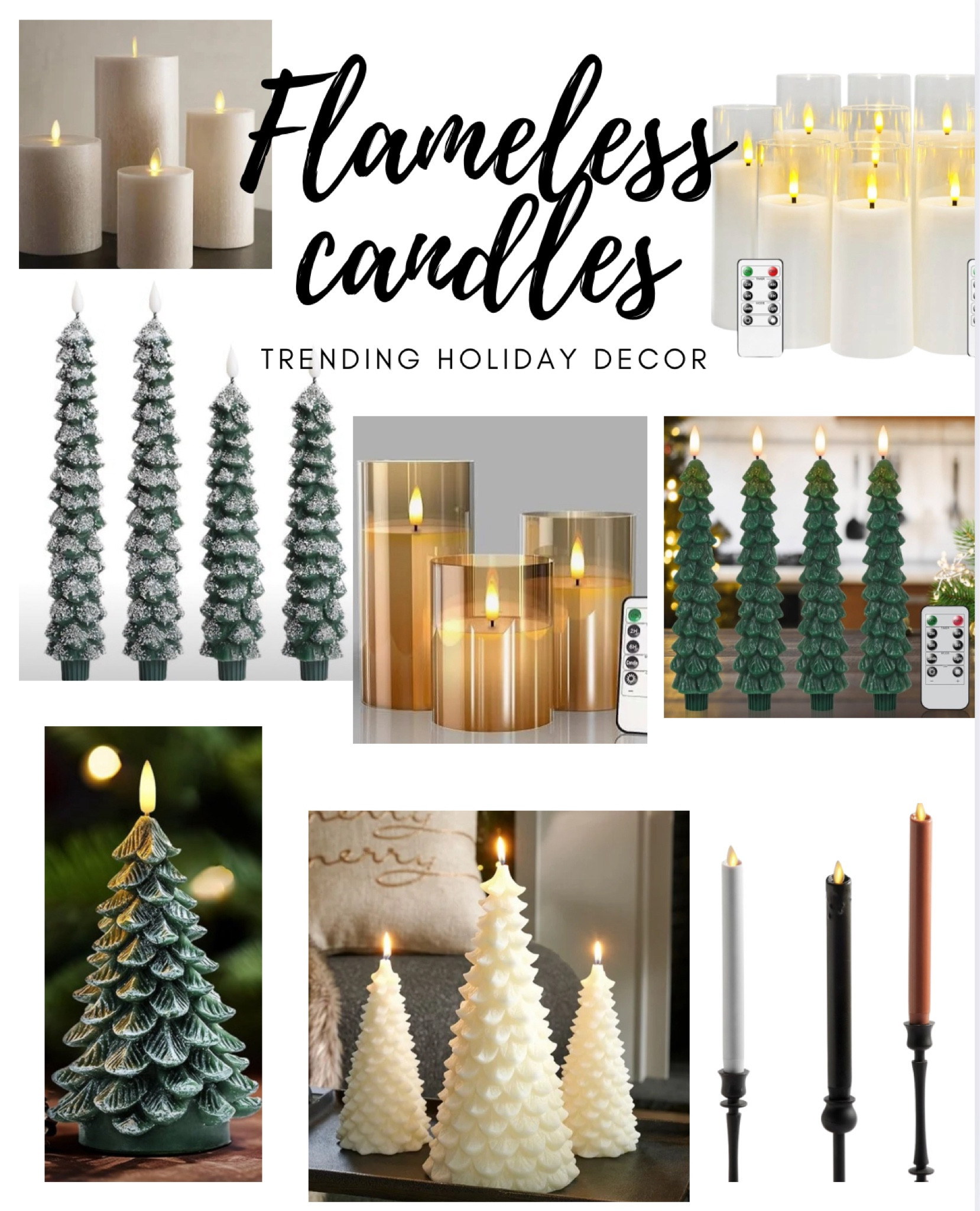 So obsessed with these adorable flameless candles for holiday decorating! 

#homedecor #christmasdecor #holidayinspo #holidaydecorationg

#LTKGiftGuide #LTKHome #LTKHoliday