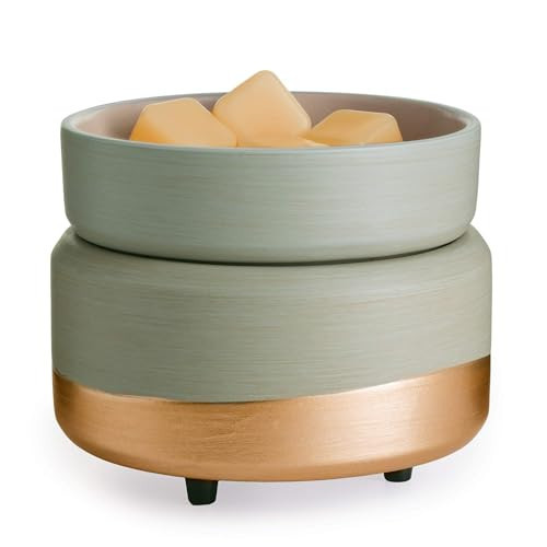 CANDLE WARMERS ETC 2-in-1 Candle and Fragrance Warmer for Warming Scented Candles or Wax Melts and Tarts with to Freshen Room, Midas | Amazon (US)