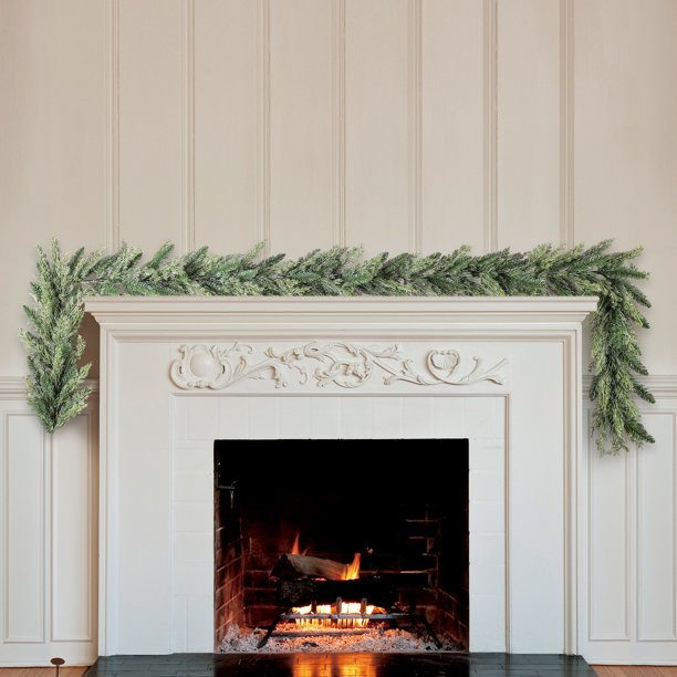 Holiday Time Non-Lit Greensboro Artificial Christmas Garland, 9' - Walmart.com | Walmart (US)