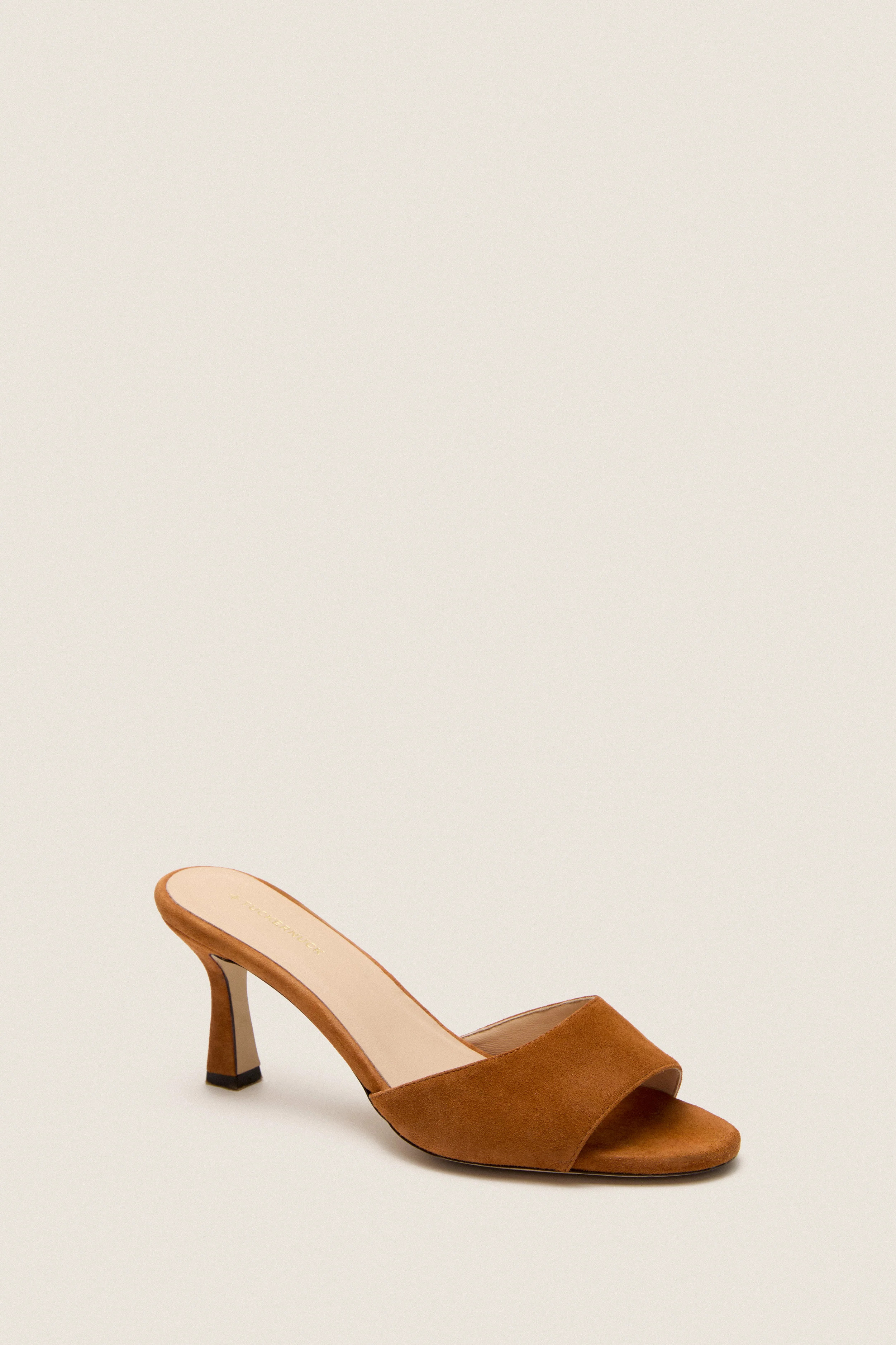 Cognac Suede Sky Heels | Tuckernuck (US)