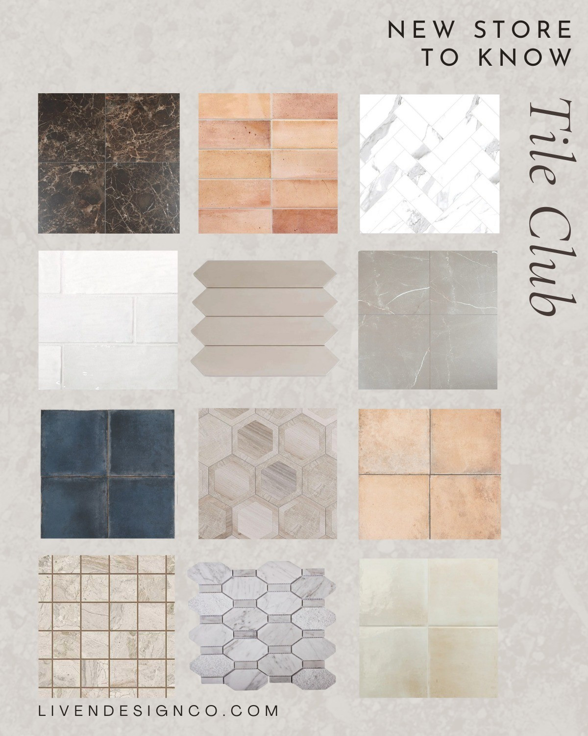 Tile club. Bathroom tile. Kitchen tile. Mosaic tile. Marble tile. Glossy tile. Subway tile. Ceramic tile. Terracotta tile

#LTKSeasonal #LTKHome #LTKStyleTip