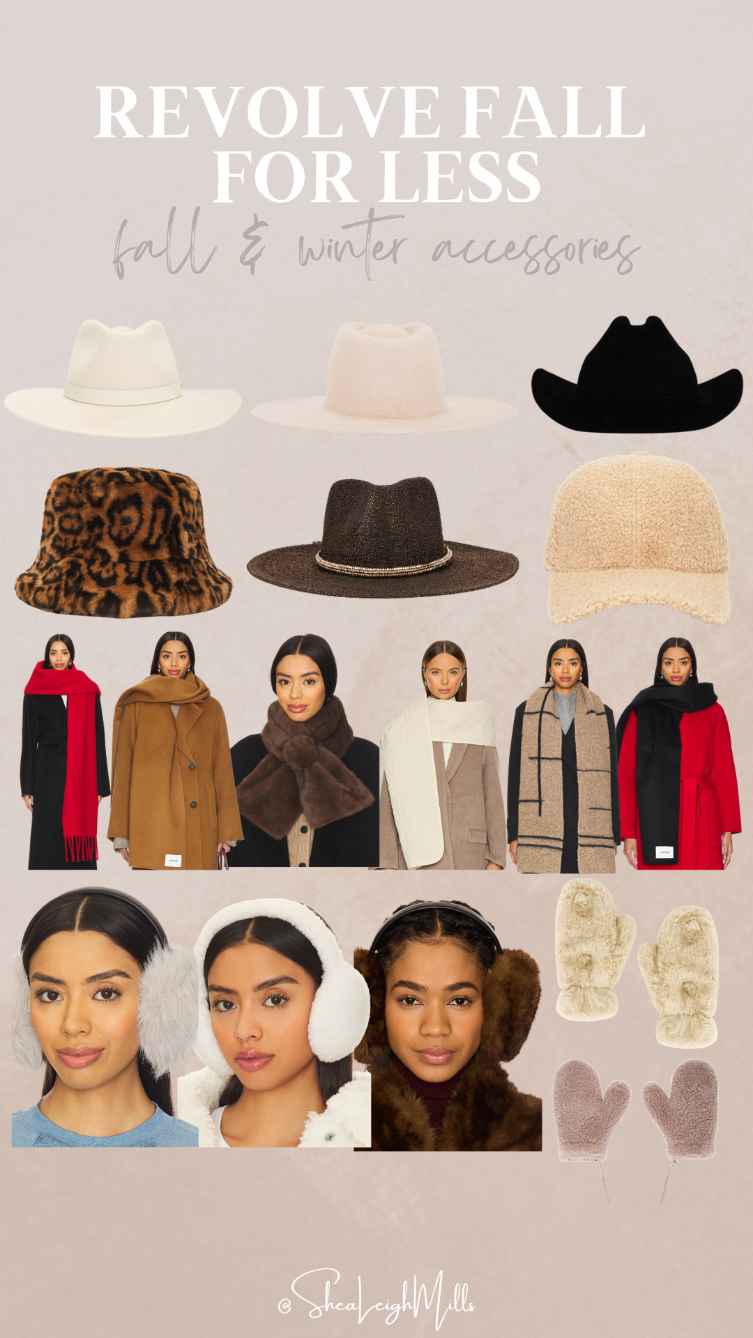Finish your fall look with these Revolve accessories. 

Hats, scarves, earmuffs, and mittens that prove cozy can be chic too! 

 #FallAccessories #WinterStyle #Revolve