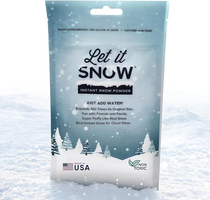 Let it Snow Instant Snow for Slime - Made in The USA Premium Fake Snow Powder for Kids - Great Ar... | Amazon (US)