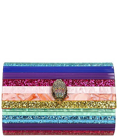 Kurt Geiger London Party Rainbow Glitter Eagle Clutch - Multi | Dillard's