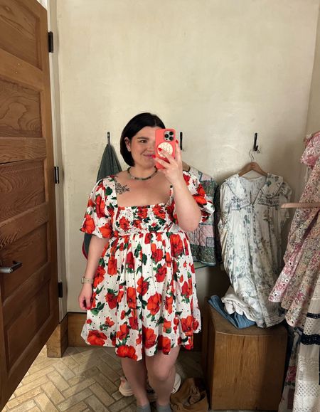 This floral dress from Anthropologie is absolutely gorgeous and is the perfect silhouette that flatters every body in the best way. Definitely my safety silhouette. Wearing in a size large  

#LTKSeasonal #LTKStyleTip #LTKMidsize