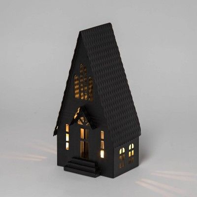 Falloween Light Up Metal House Halloween Decorative Sculpture - Hyde & EEK! Boutique™ | Target