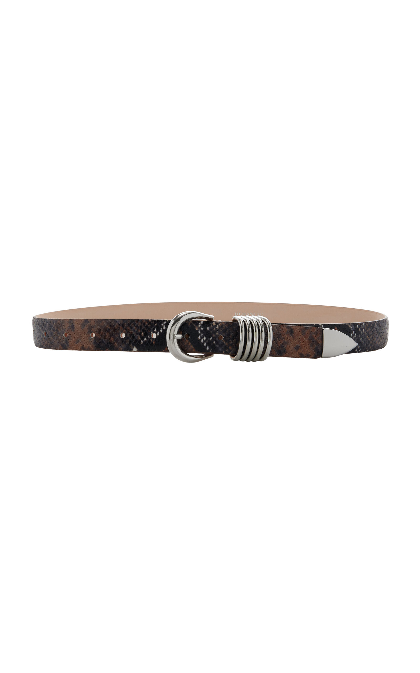Hollyhock Snake-Effect Leather Belt | Moda Operandi (Global)