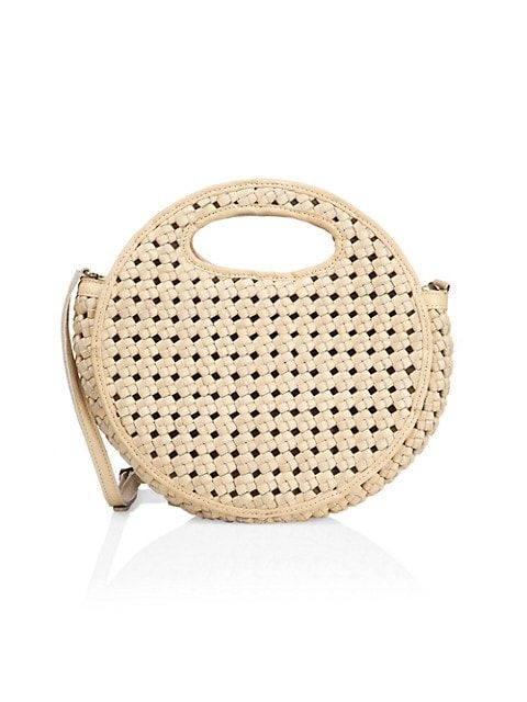 Kora Woven Leather Top Handle Bag | Saks Fifth Avenue