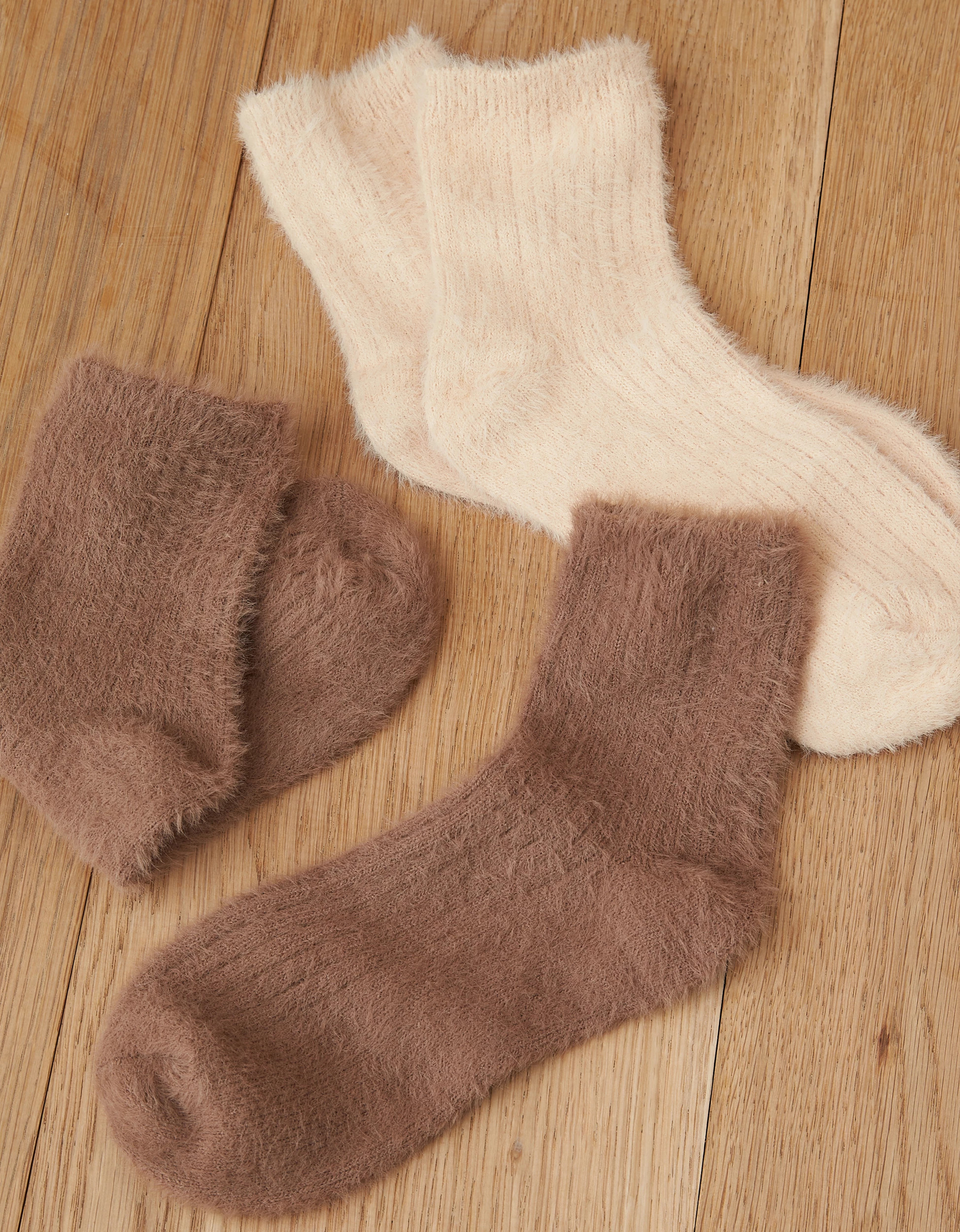 AE Fuzzy Boyfriend Sock 2-Pack | American Eagle Outfitters (US & CA)