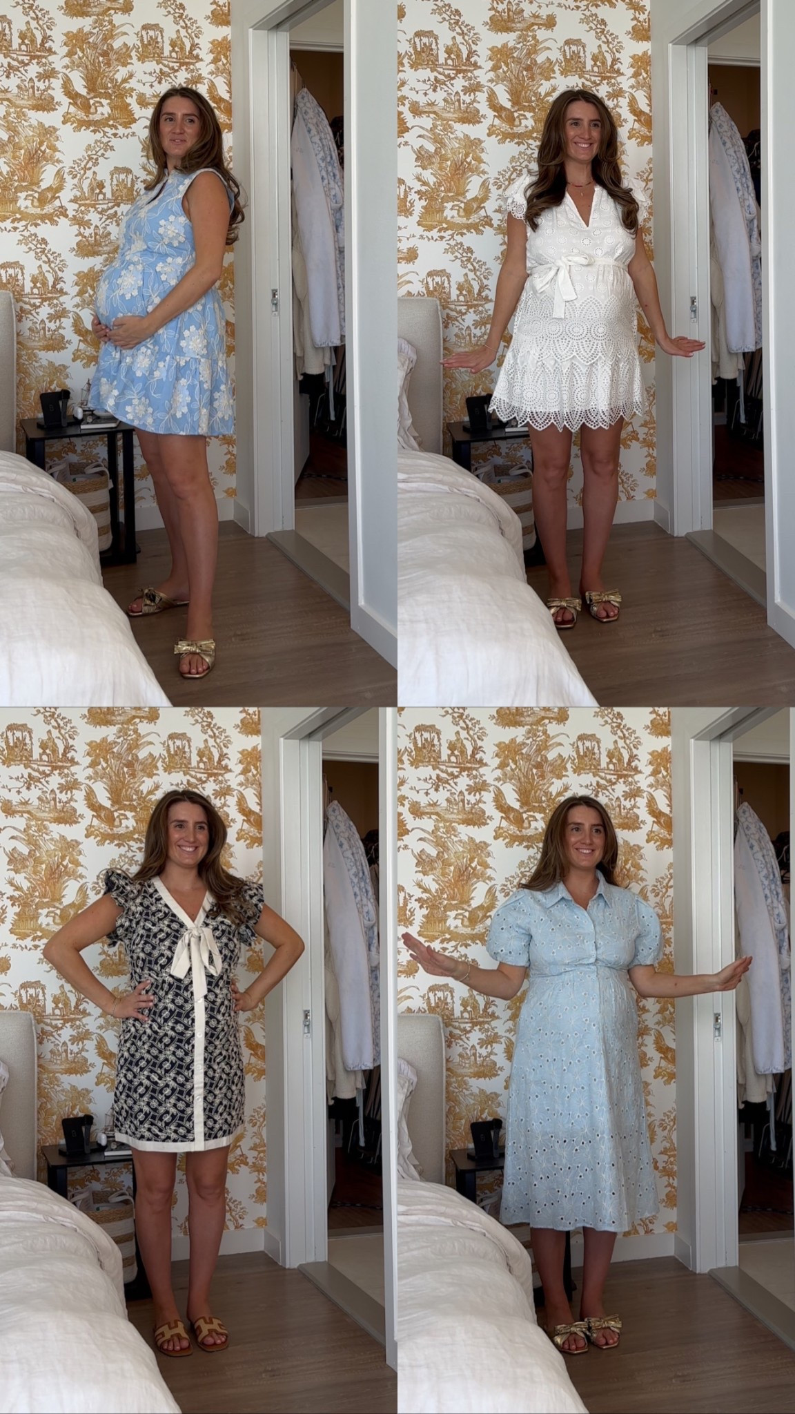 White and blue baby shower dress options from Avara! Pre-pregnancy size was a medium, and I sized up to a large in all these dresses to fit my bump! 

I suggest 1 size larger if needing dress to be bump friendly.

Use code SARAW15 for 15% off sitewide!

#LTKStyleTip #LTKBaby #LTKBump