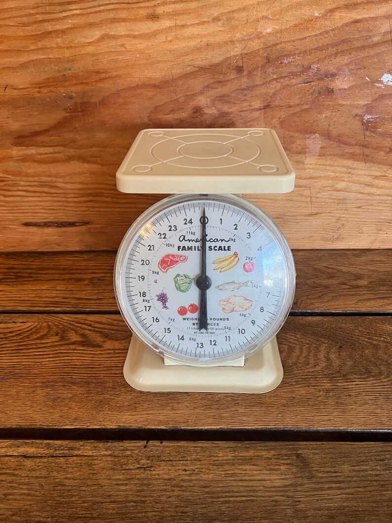 Vintage American Family Scale, Kitchen Scale/Vintage Kitchen Scale/Vintage Farmhouse Kitchen Deco... | Etsy (US)