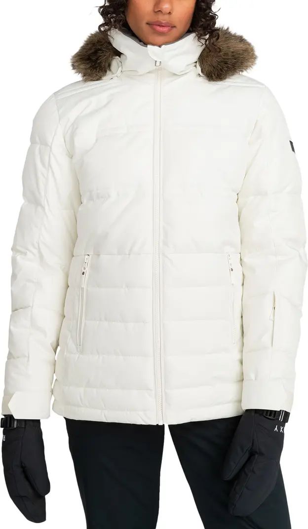 Quinn Durable Water Repellent Snow Jacket with Faux Fur Hood | Nordstrom