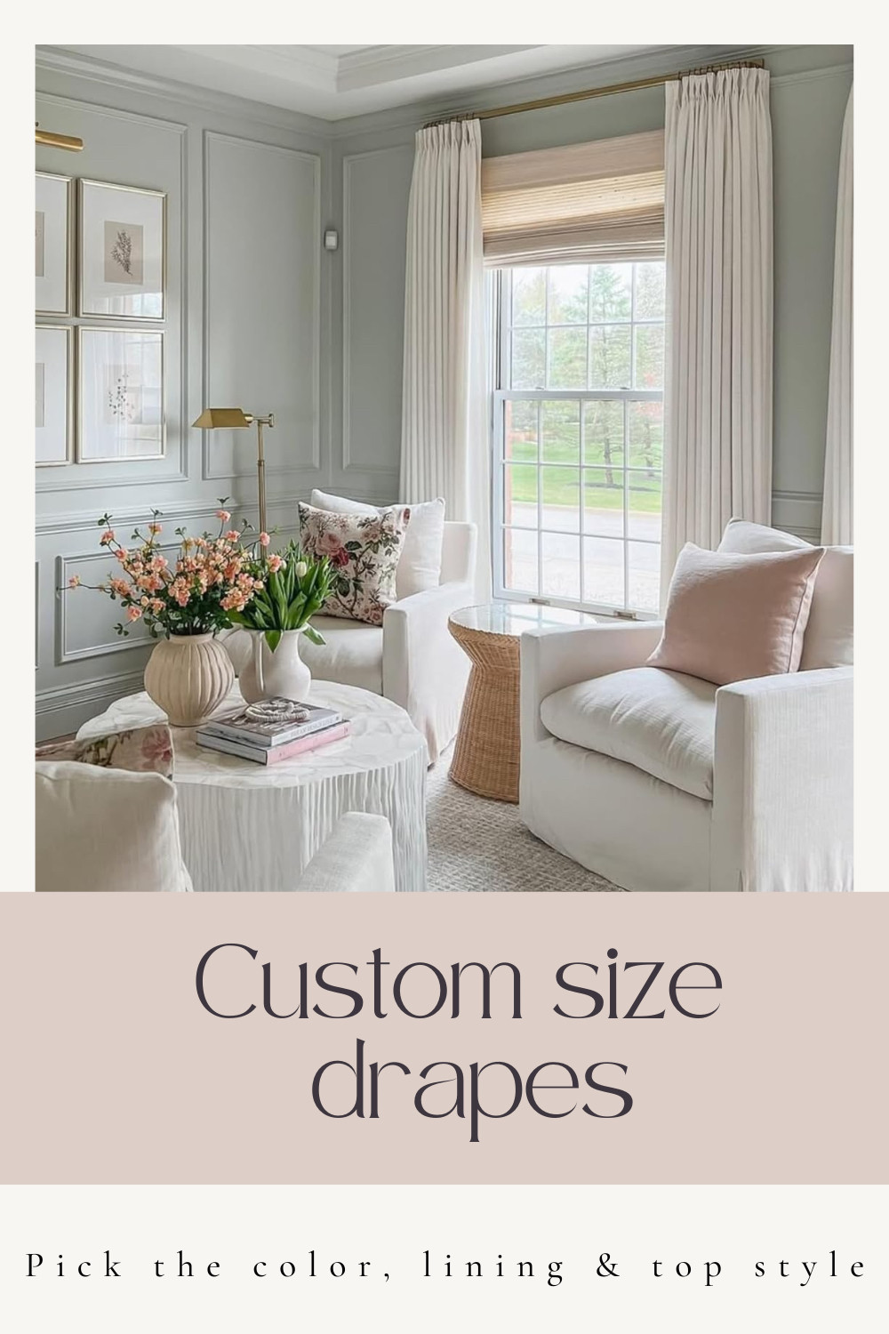 TWOPAGES Liz Linen Custom Curtain Customizable Size 

 #LTKHoliday #LTKSeasonal #LTKHome