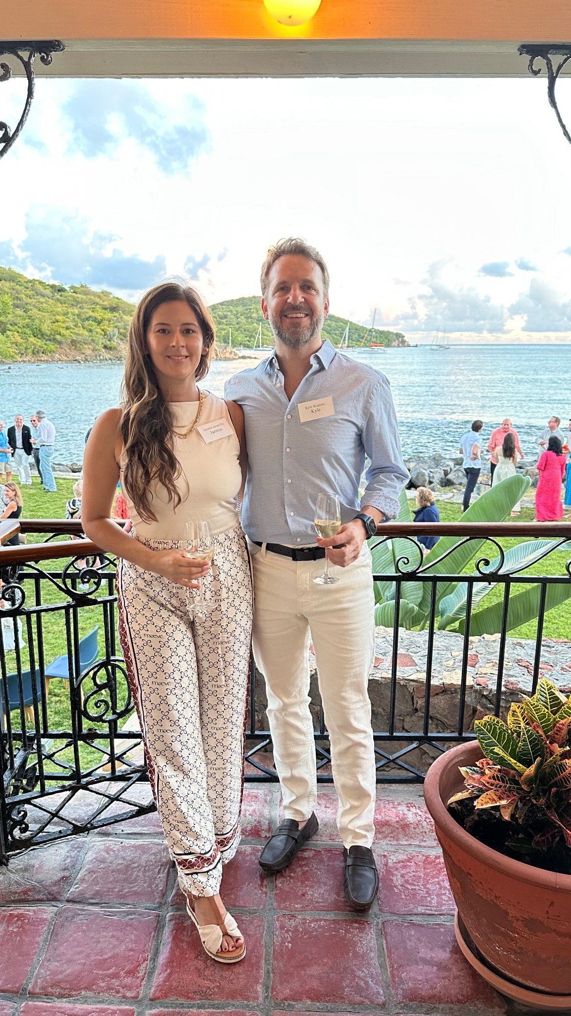 Parties in Paradise. These pants from @maeve are beautiful. The satin feeling of comfort and breathable in the island setting. The top contours all my curves and was the perfect color to match. @expressclothing has many options to choose from  

#LTKTravel #LTKdayinmylife #LTKOver40