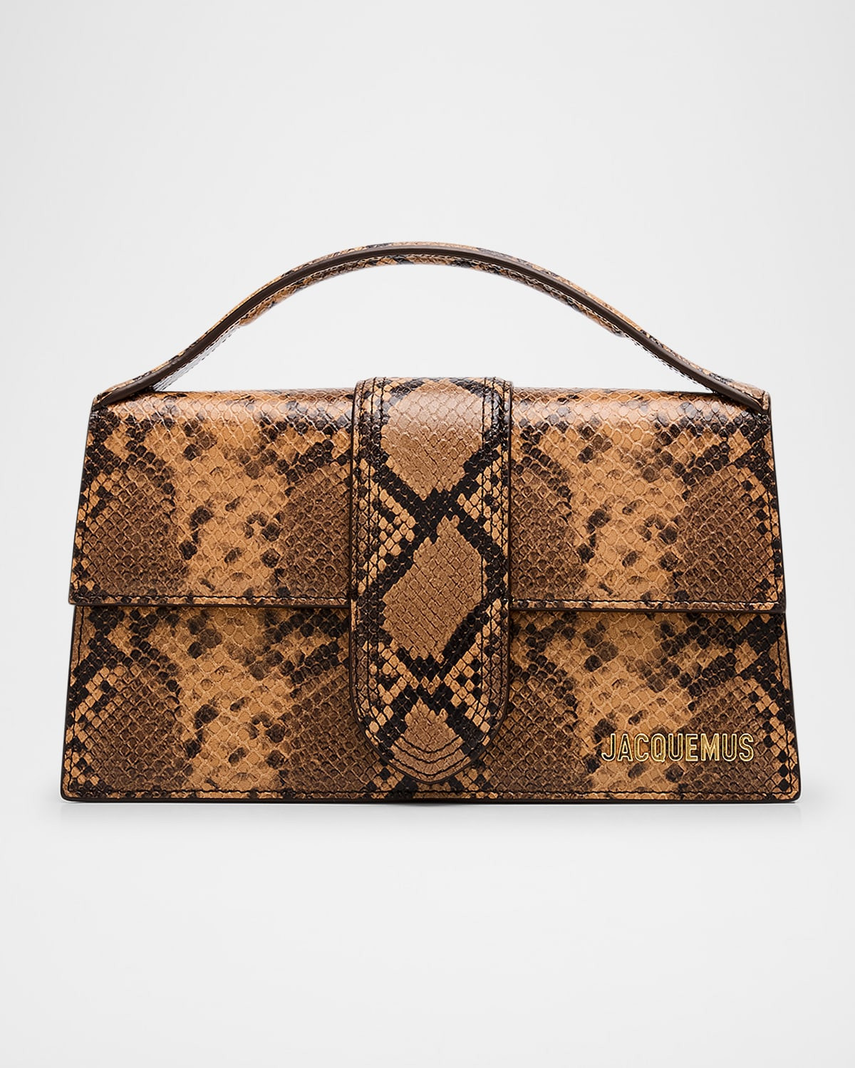 Le Grand Bambino Snakeskin-Print Crossbody Bag | Neiman Marcus
