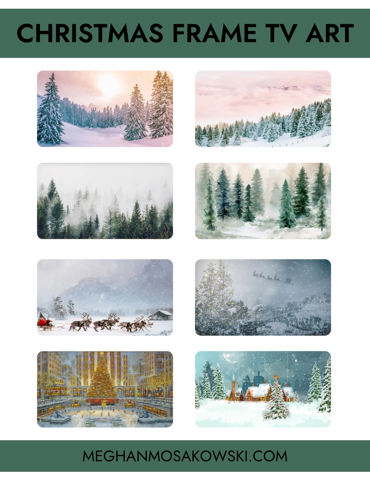 Christmas and Winter Frame TV Art 

#LTKFamily #LTKHoliday #LTKHome