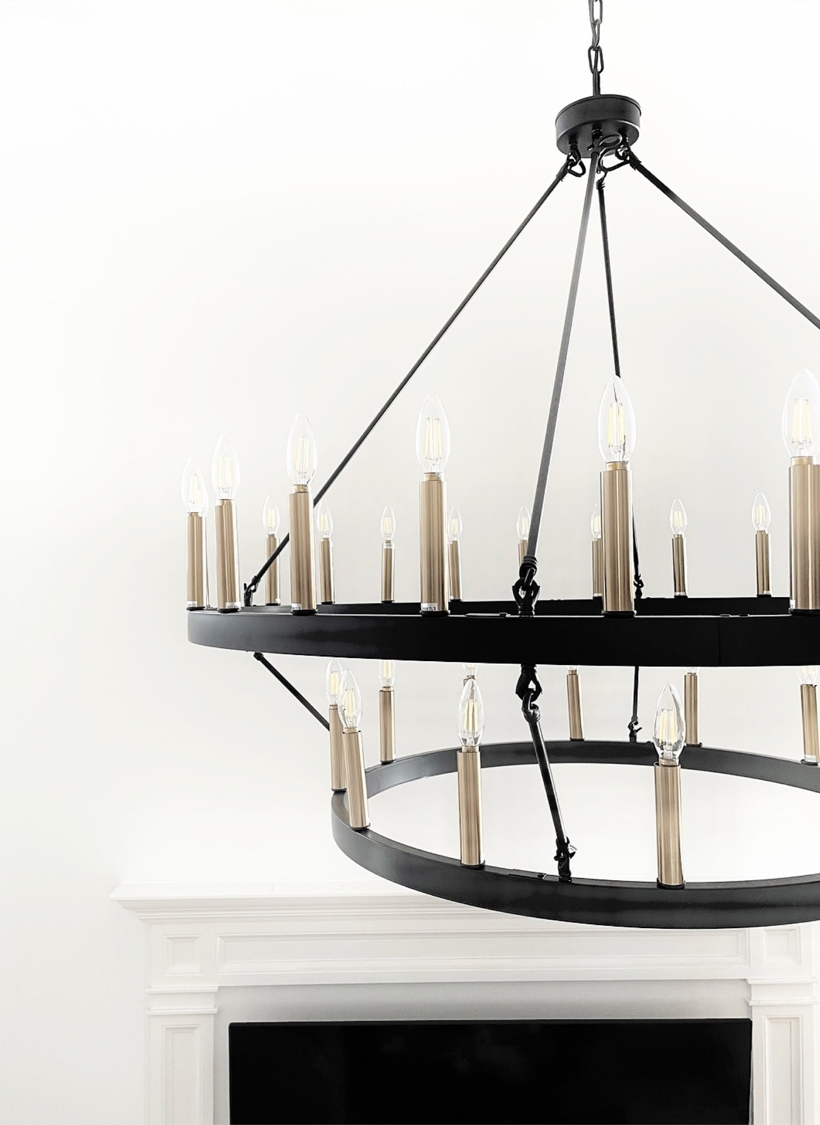 Modern Chandelier Light Fixture 
High Ceiling Light
Home Decor 
2Two Tier Chandelier 
Large Chandelier 

#LTKhome #LTKstyletip