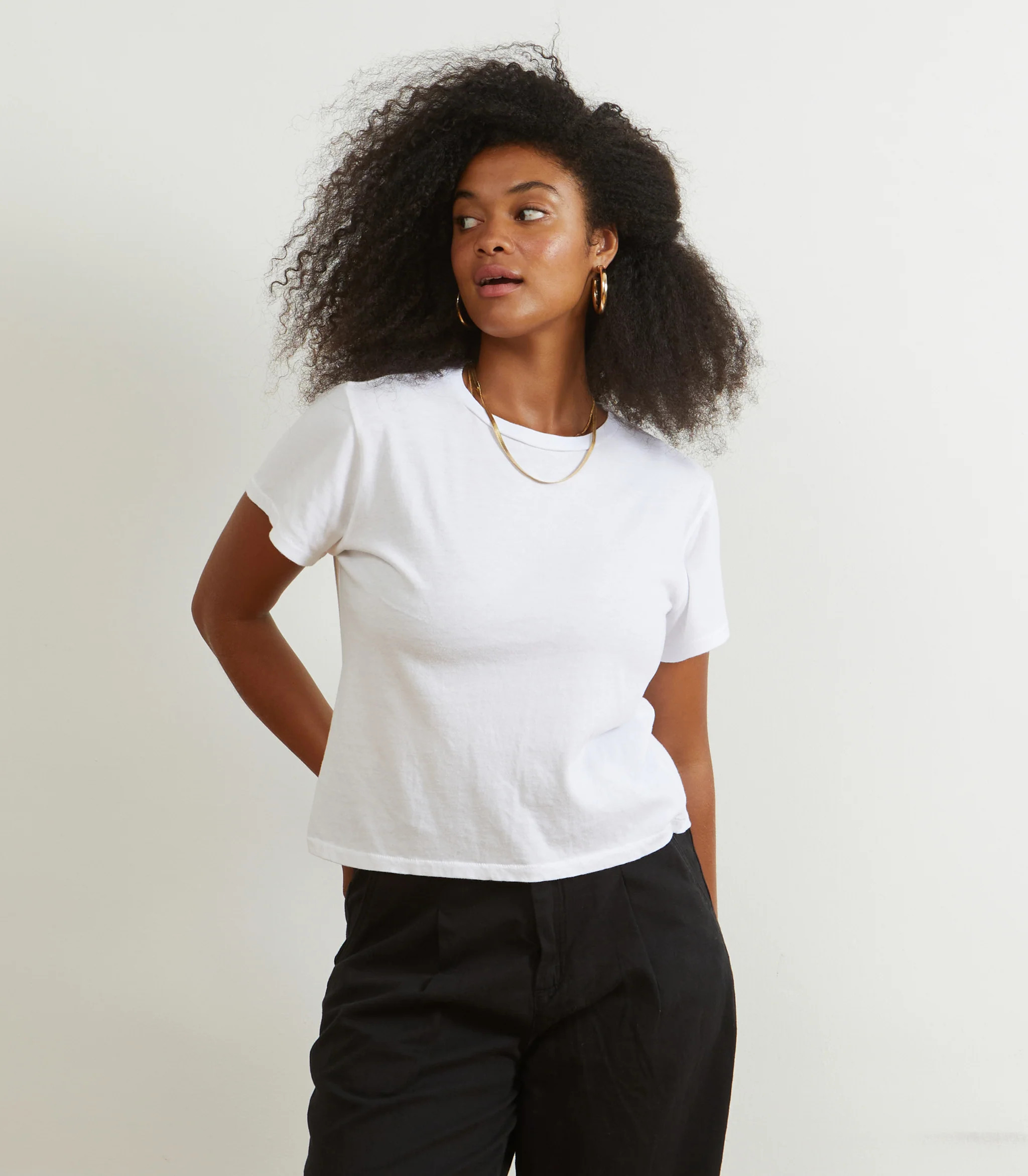 Bessette Soft Washed Tee - White | Loup
