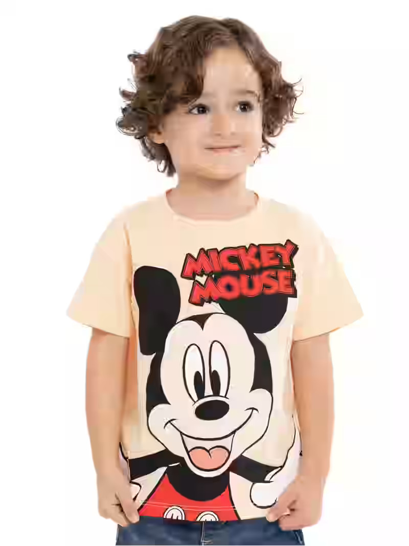 Mickey Mouse Toddler Short Sleeve Crewneck Tee, Sizes 12M-5T | Walmart (US)