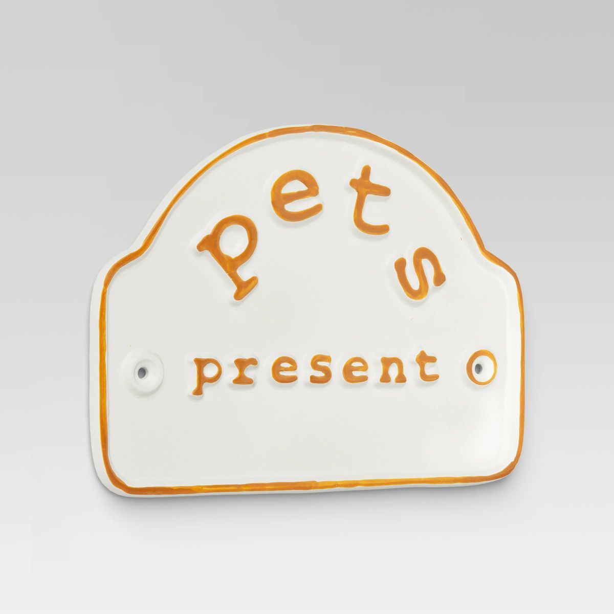 Cast Metal Garden Sign "Pets Present" - Threshold™ | Target