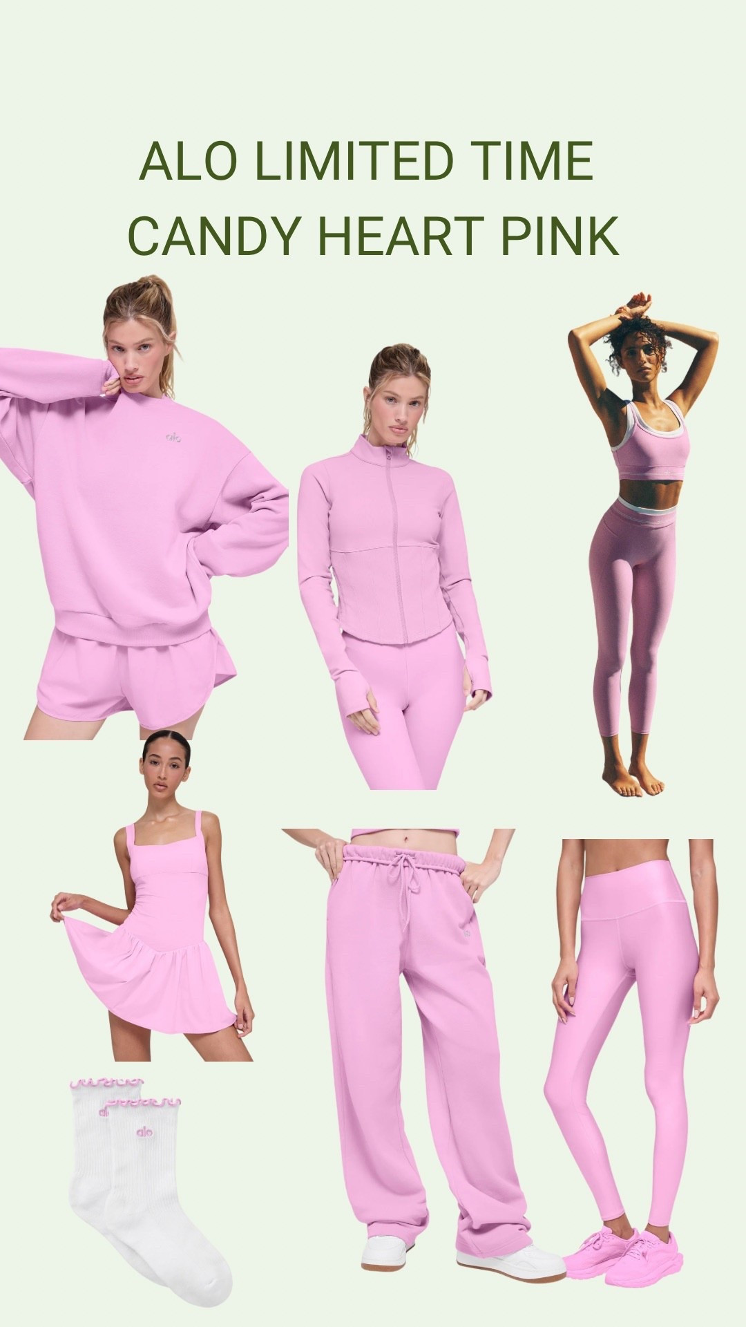 Alo candy heart pink collection is perfect for Valentine’s Day! 
Valentine’s gift 
Alo
Pink 

#LTKfitnessgoals #LTKValentine #LTKootd