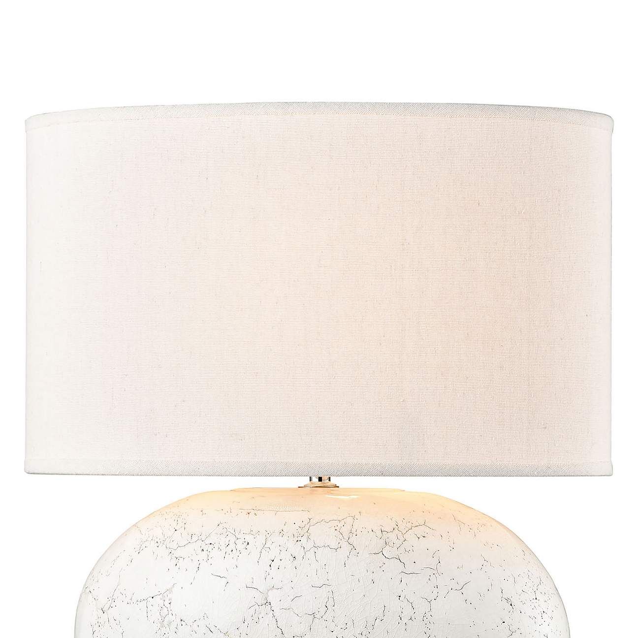 Dimond Fresgoe White Crackle Terracotta Accent Table Lamp | Lamps Plus