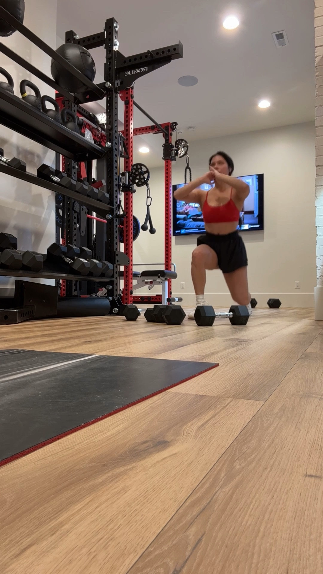 This is one of my favorite sports bras! I have this in a few different colors. Works great for low impact workouts. Linking a few of my favorite pieces to workout in.

#LTKActive #LTKfitnessgoals #LTKHome