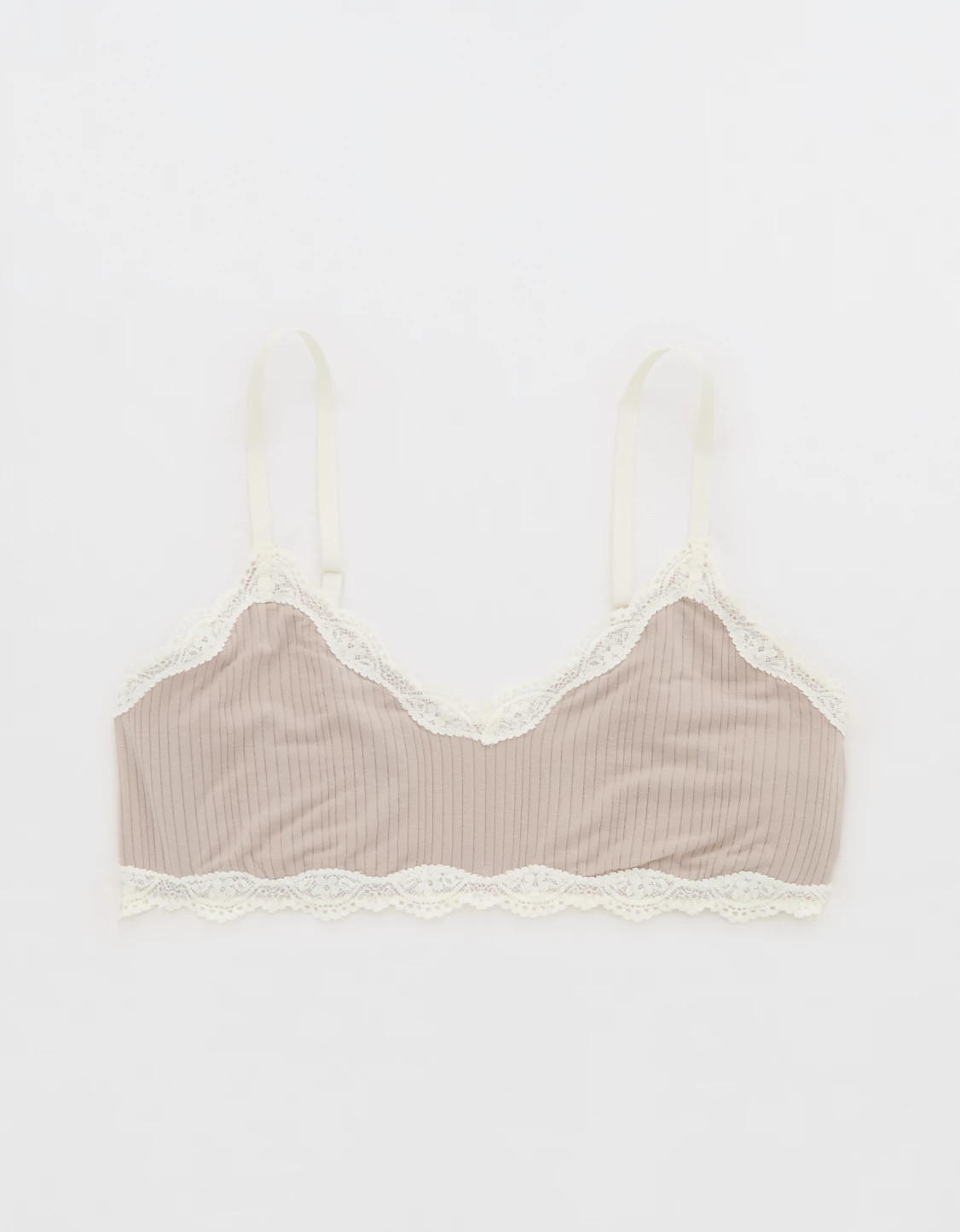 OVERSLEPT By Aerie Modal Lace Trim Bralette | Aerie