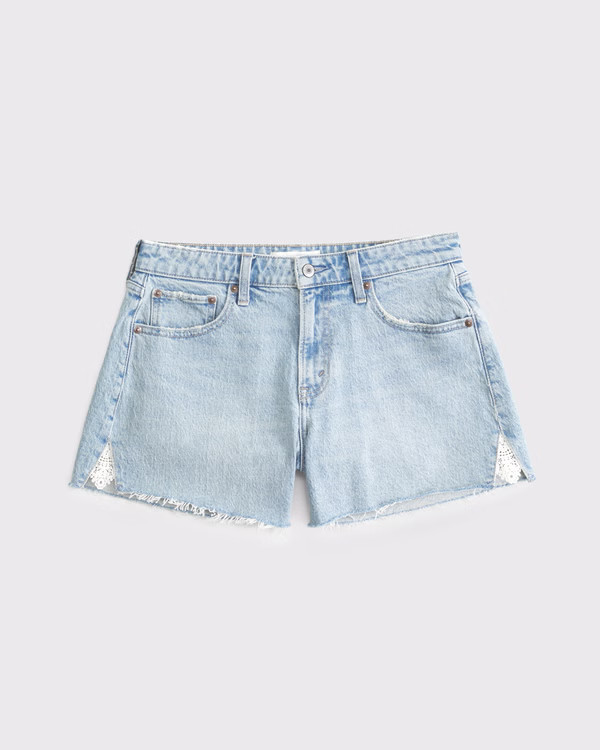 Curve Love Mid Rise A-Line Short | Abercrombie & Fitch (US)