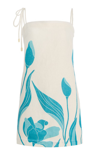 Exclusive Brisa Floral Linen Mini Dress | Moda Operandi (Global)