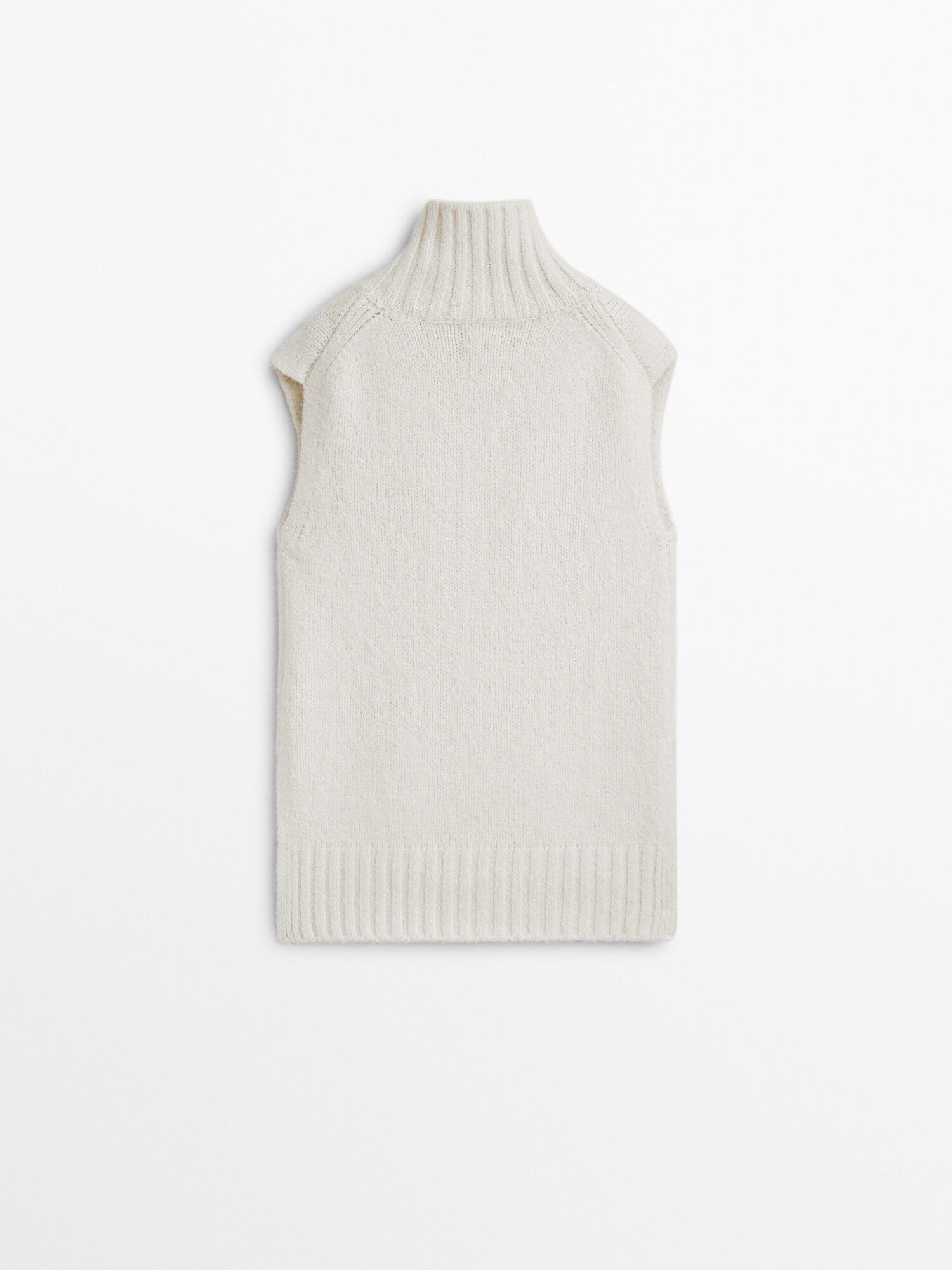 Knit high neck waistcoat - Limited Edition | Massimo Dutti (US)