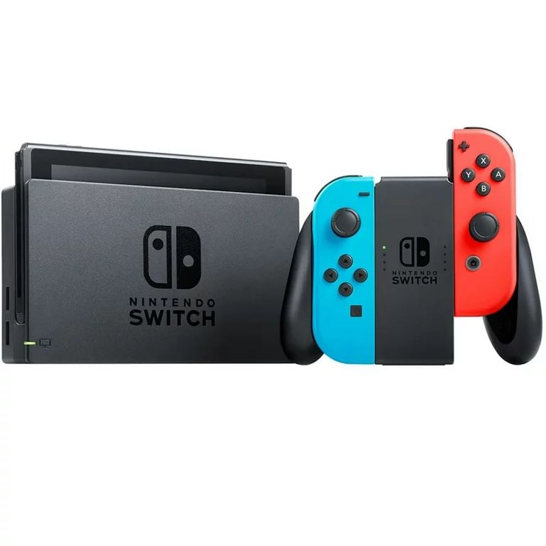 Restored Nintendo HADSKABAH Switch with Neon Blue and Neon Red JoyCon (Refurbished) | Walmart (US)