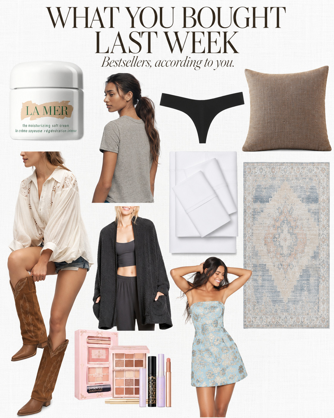 In case you missed them, these were the bestsellers you couldn’t stop shopping last week. A little fashion, beauty and home, because apparently we refuse to pick a lane.
Not gatekeeping a single one. Everything is linked right here in my LTK. 

 