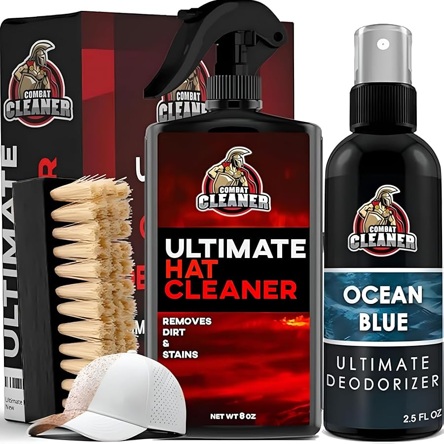 Combat Cleaner Ultimate Hat Cleaning Kit for All Types of Hats - Hat Cleaner with Brush and Deodo... | Amazon (US)