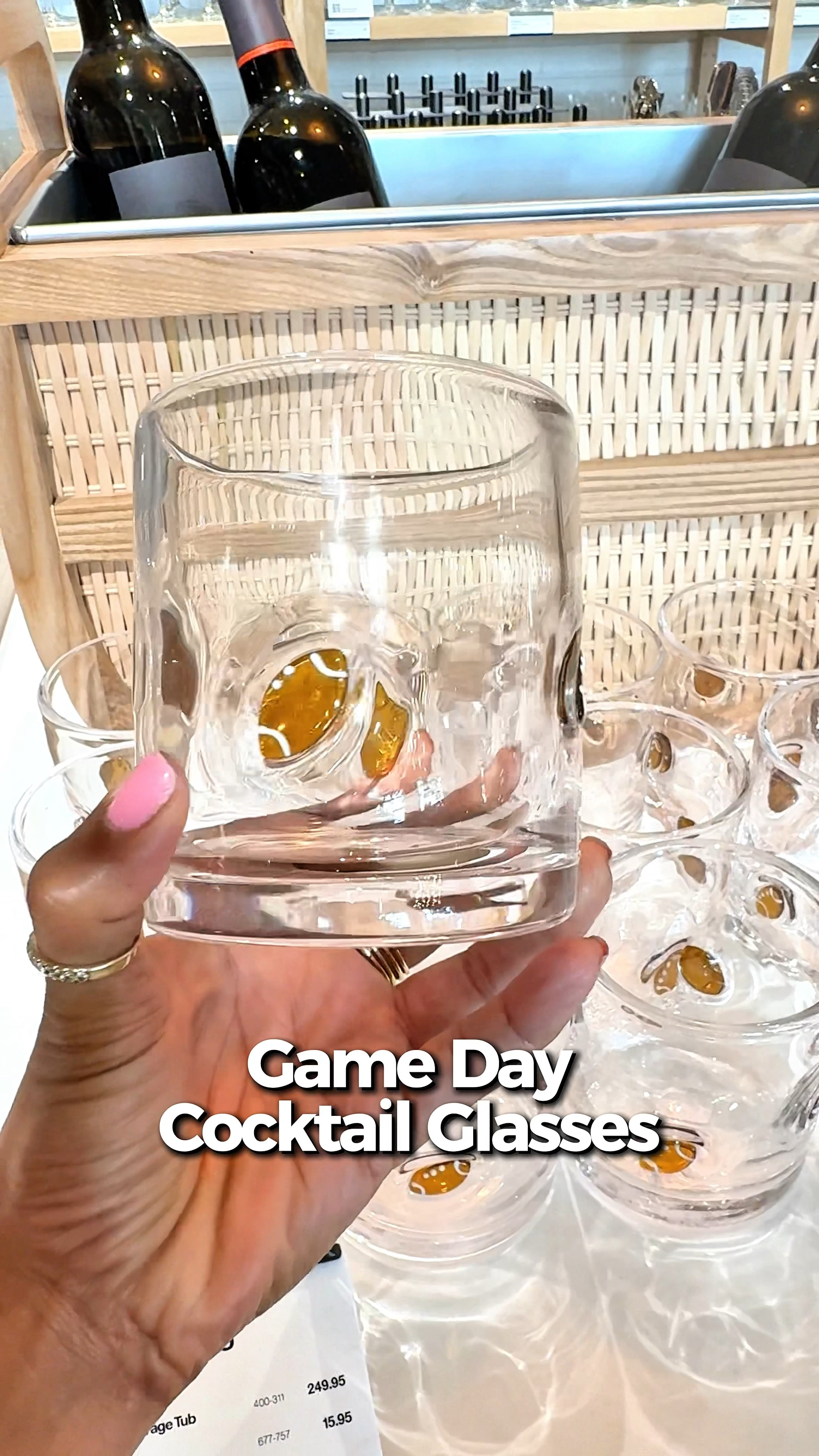 Game day cocktail glasses are so perfect for Sundays filled with football games! How cute are these little footballs on the glasses! #gameday #footballsunday #cocktailglasses #iconglasses 

#LTKFallSale #LTKHome #LTKSeasonal