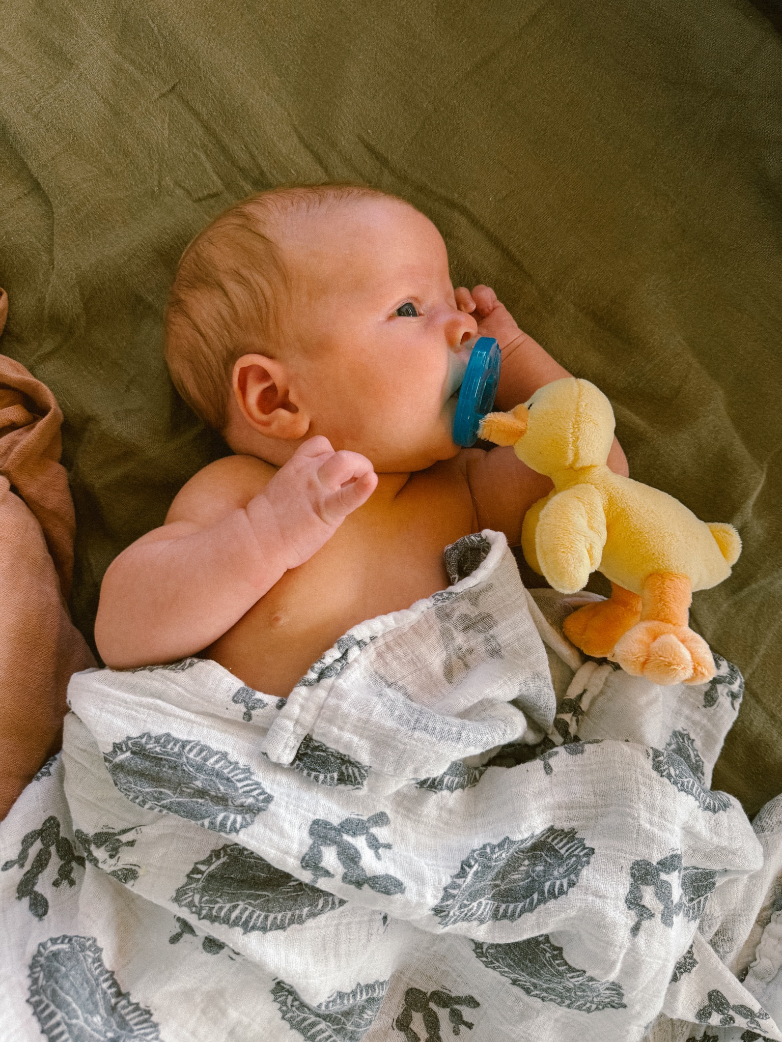 Baby binky - I like this for when they are swaddled as newborns because the animal helps it stay in a little easier

#LTKBaby