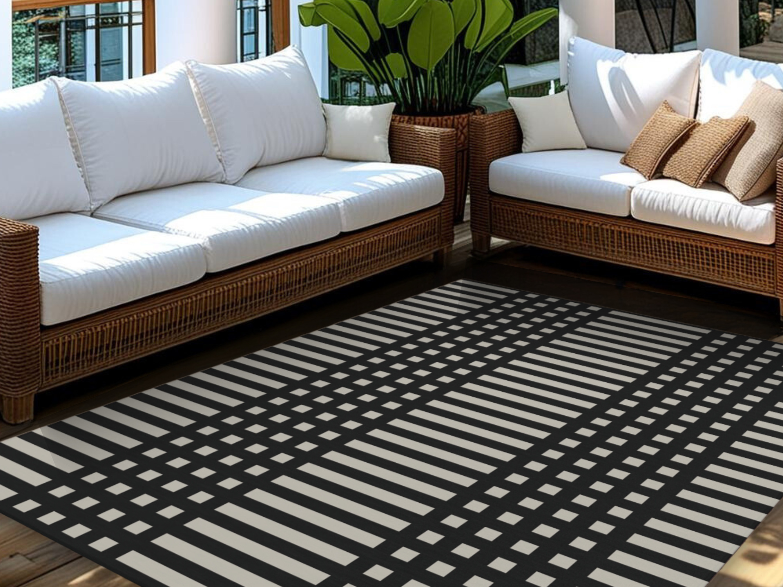 Modern Farmhouse Contemporary Striped Neutral Rug 

Add a touch of modern to your farmhouse indoor and outdoor spaces  

 #LTKspring #LTKsummer #LTKstyletip