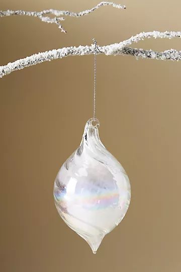 Iridescent Swirl Ornament | Anthropologie (US)