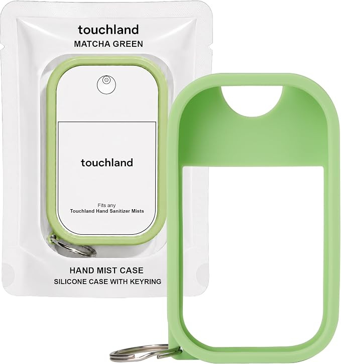 Touchland Silicone Hand Mist Case with Keyring, 1 FL OZ - Matcha Green | Amazon (US)