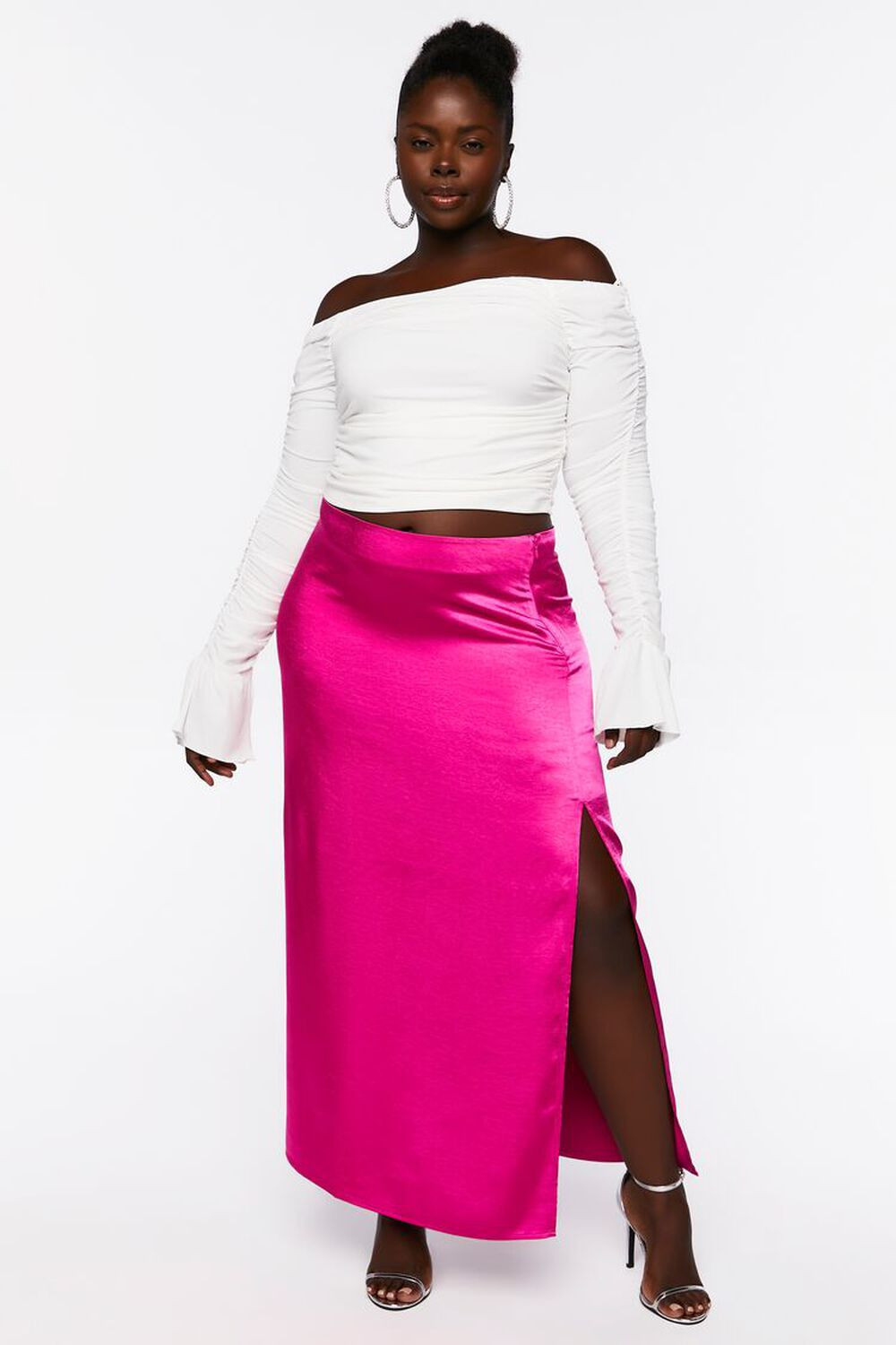 Plus Size Satin Maxi Skirt | Forever 21 (US)