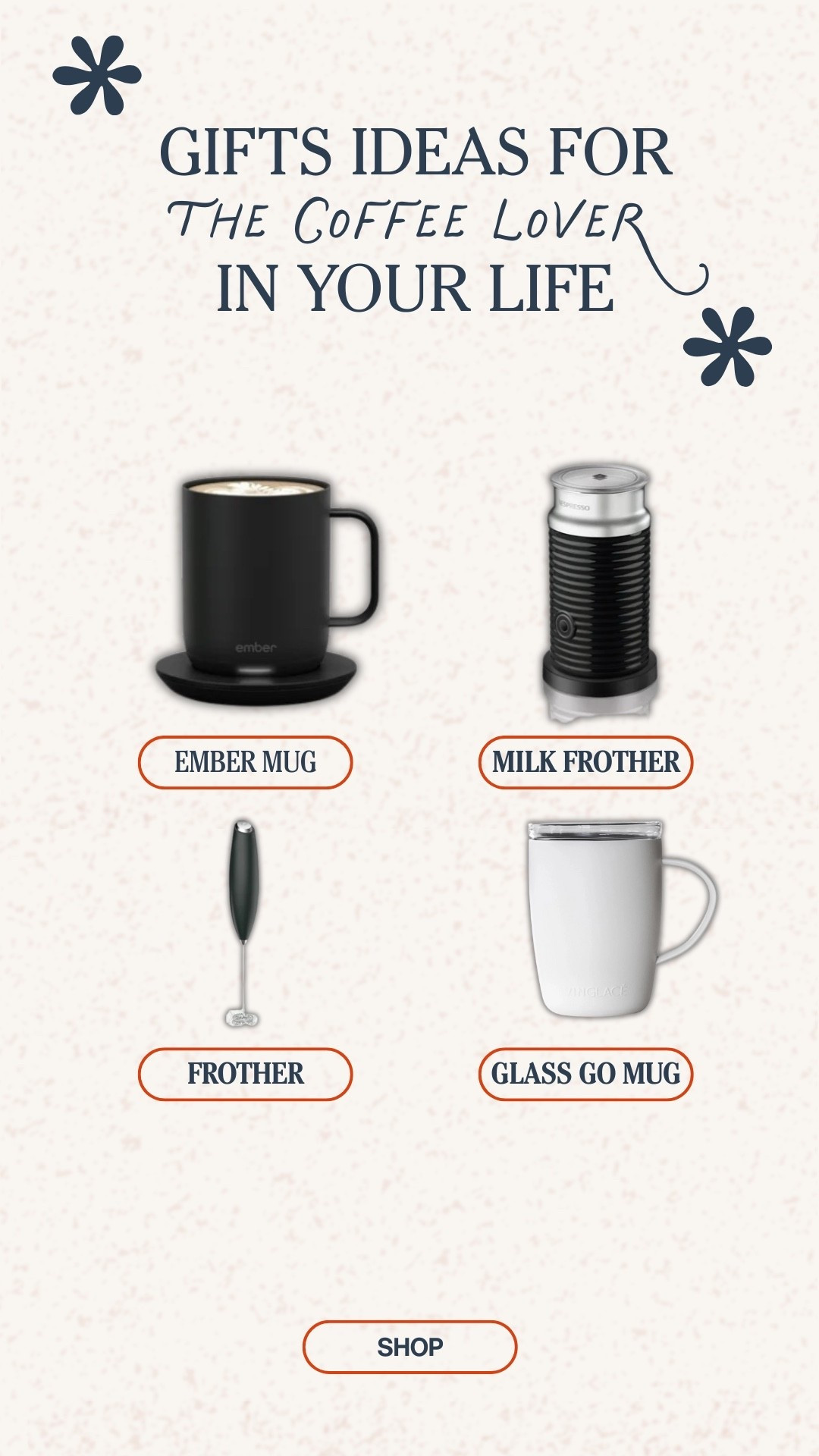 for the coffee lover in your life that may need some upgraded gadgets!

coffee, frother, latte, nespresso, travel mug 

#LTKTravel #LTKHome #LTKGiftGuide